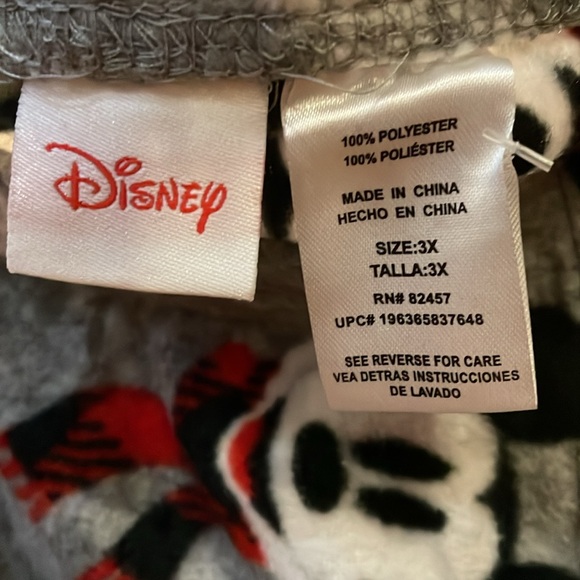 Disney Gray Mickey Mouse Pajama Bottoms NWOT - Picture 2 of 4